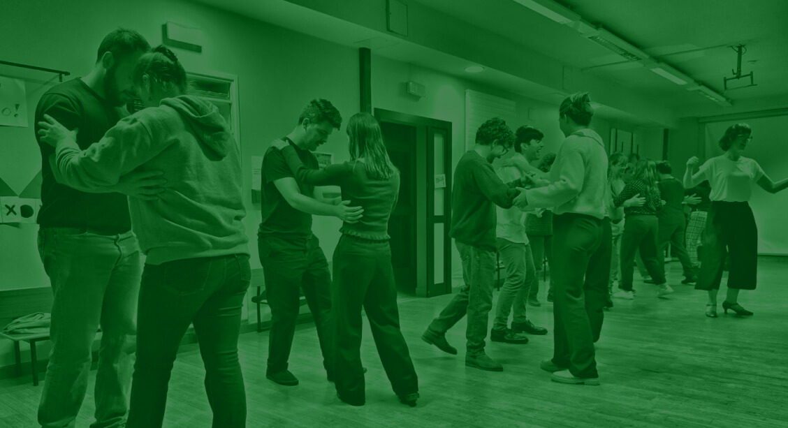 A photo of a Balboa Club dancing class